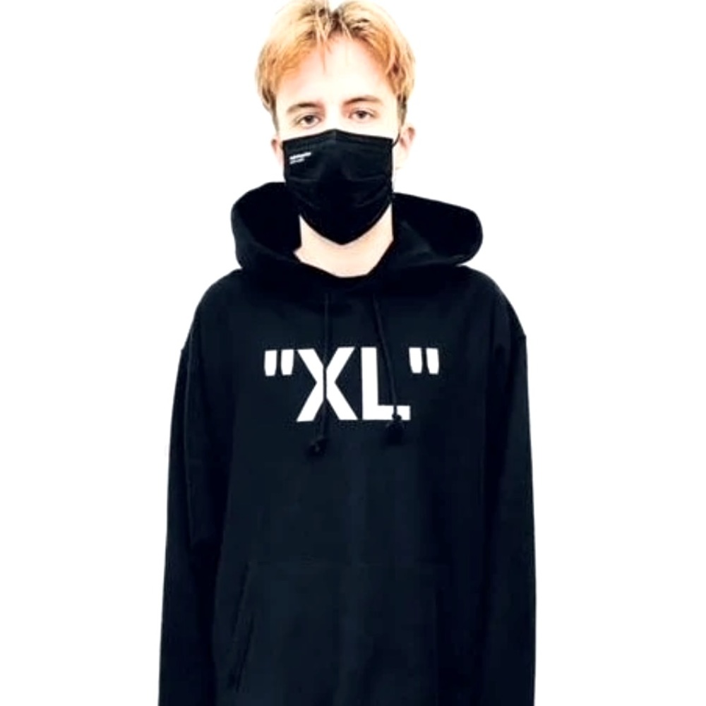 OFF-WHITE VIRGIL ABLOH x CHAMPION x ICA XL “SIZE” HOODIE NWT RARE VHTF 100% AUTH